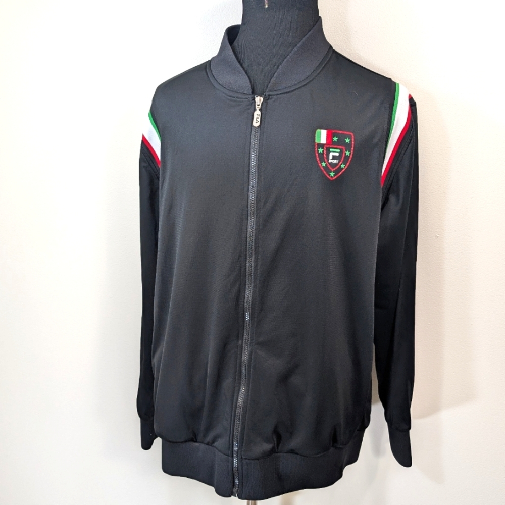 Vintage Fila Italian Warm Up Zip Up Track Jacket. XXL.